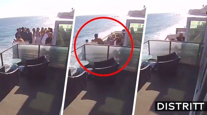 Video. Colapsa balcón lleno de gente durante fiesta en Malibú
