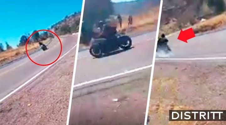 Video. Muere motociclista en curva de la Durango-Mazatlán