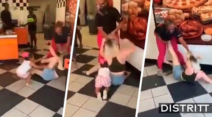 Pelea de mamás en Little Caesars se hace viral