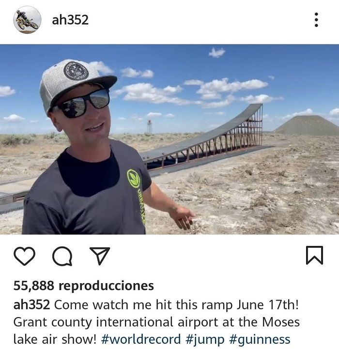 Quién era Alex Harvill, piloto que murió tras salto en moto