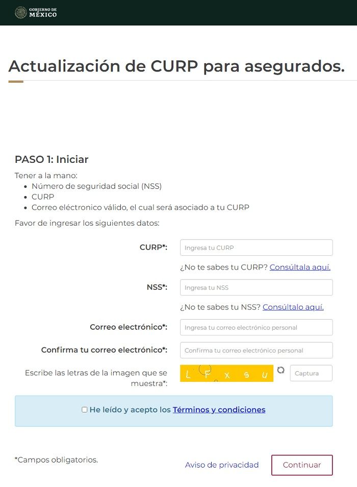 Como buscar la CURP por nombre y apellido