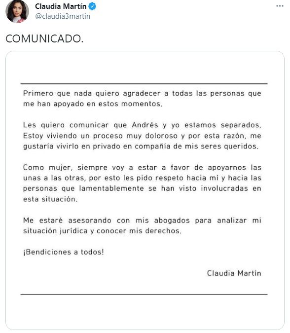 Claudia Martín amaga con contrademandar a Maite Perroni
