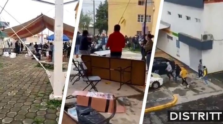 Edomex. Encapuchados roban urnas y golpean a funcionarios