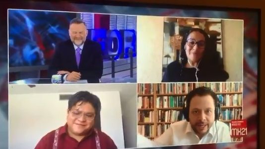 Gibrán Ramírez. Memes de la transmisión donde se coló mujer 