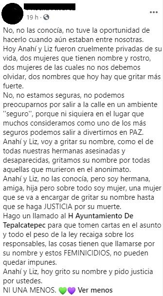 Exigen justicia para María Anahí y Lizbeth