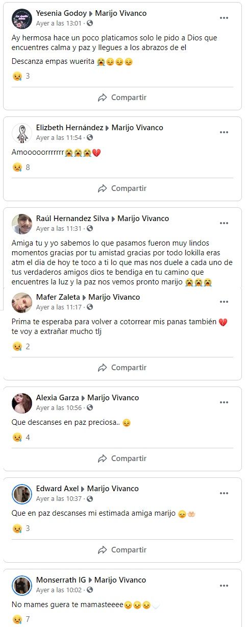 Amigos despiden a Marijo Vivanco