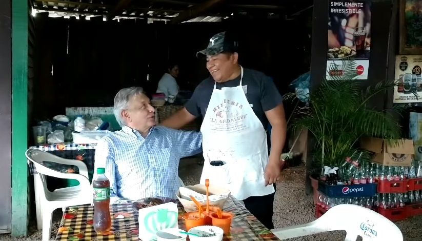 El día que AMLO visitó la birriería de Margarito