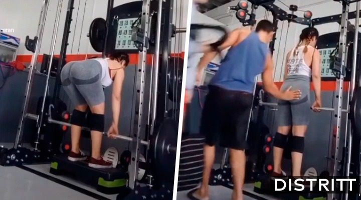 TikTok. Mujer graba a hombre acosándola en gimnasio