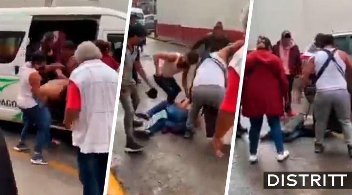 Edomex. Golpean a ladrón de combi en Nicolás Romero |VIDEO