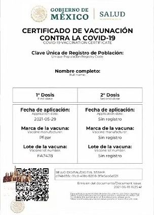 ¿Cómo obtener tu certificado de vacunación COVID?