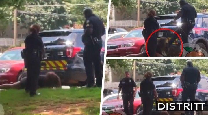 EU. Policías patean a mujer esposada en Atlanta