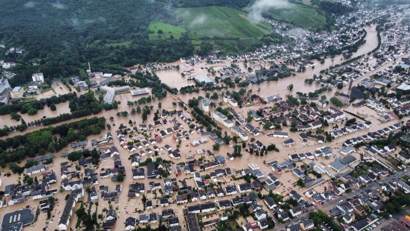 Las fotos y videos de las fuertes lluvias en Alemania