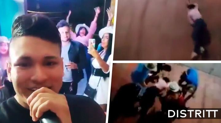 Mujer cae de un segundo piso mientras bailaba |VIDEO