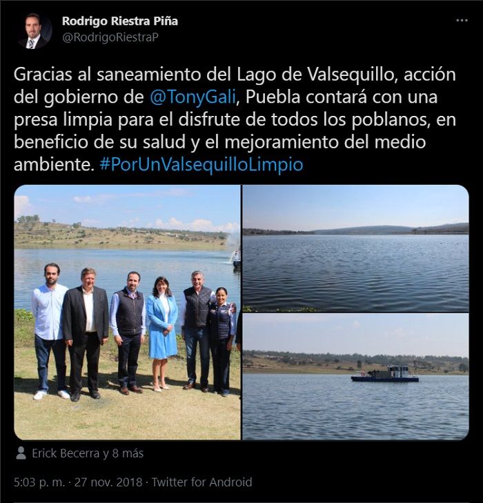 La eterna promesa por sanear el lago de Valsequillo