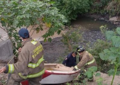 Así fue como la joven fue arrastrada por lluvias en Tlalnepantla