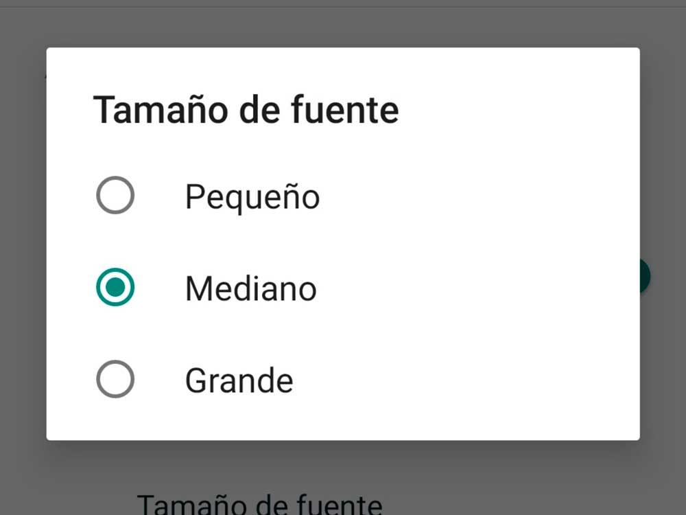 ¿Cómo cambiar el tamaño de la letra en WhatsApp?