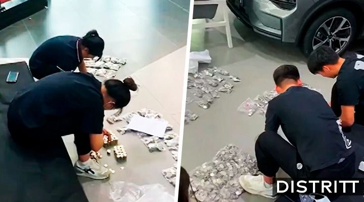 Paga auto de 159 mil pesos con pura morralla y se hace viral