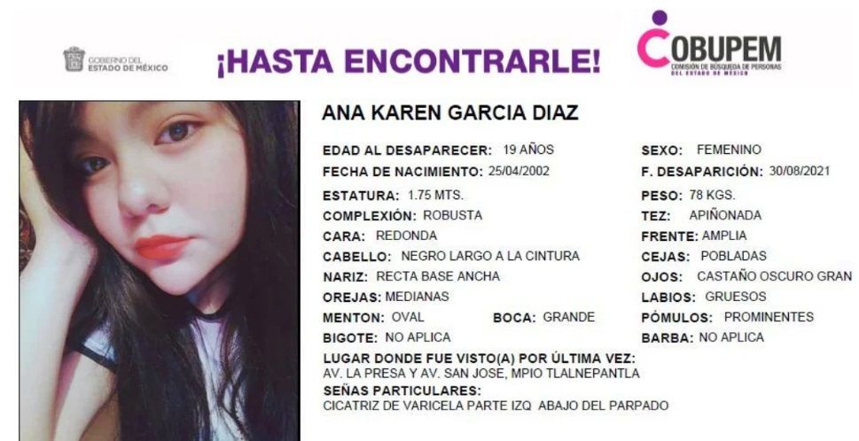 ¿Quién es Ana Karen, joven arrastrada por corriente en Tlalnepantla?