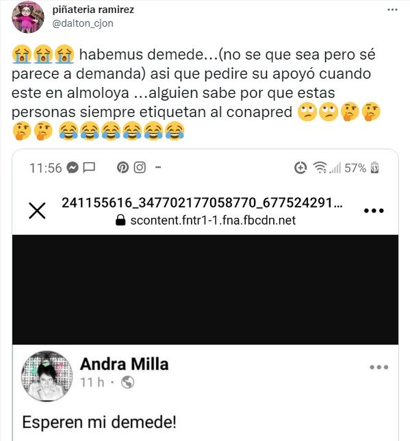 ¿Andra Milla demandó a Piñatería Ramírez?