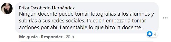 Actitud de la docente provoca indignación