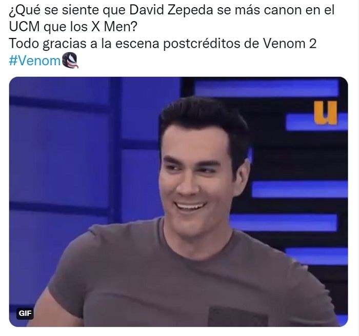 David Zepeda. Los memes de su escena en Venom 2 