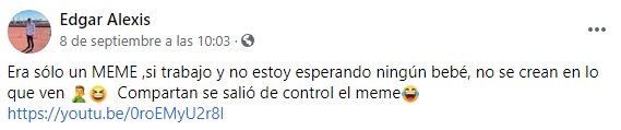 Édgar Alexis aclara lo sucedido