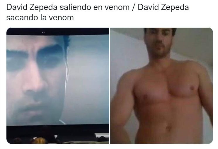 David Zepeda. Los memes de su escena en Venom 2 