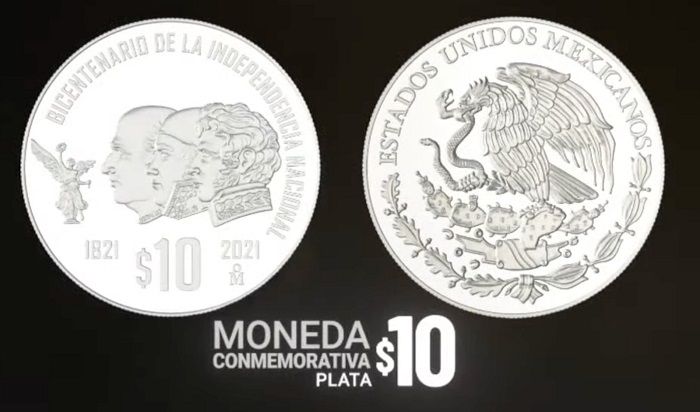 Bicentenario de la Independencia Nacional 10 pesos