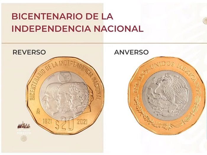 Bicentenario de la Independencia Nacional 20 pesos