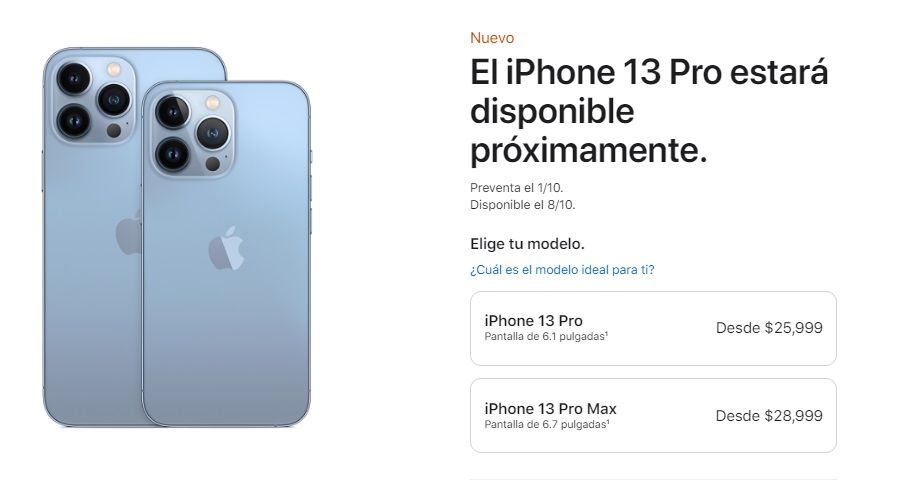 Precio del iPhone 13