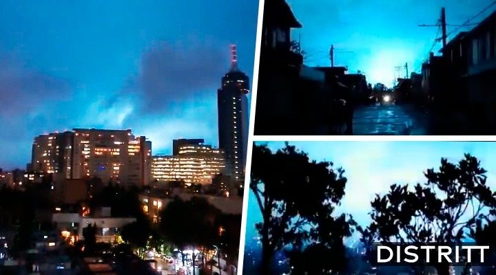 ¿Qué son las luces que se vieron durante sismo en CDMX?