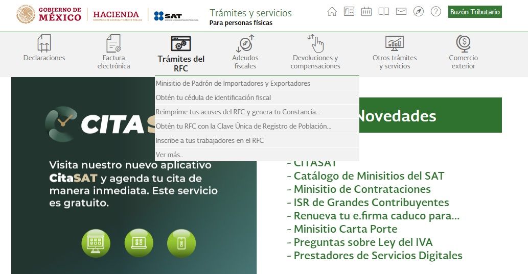 ¿Cómo tramitar el RFC?