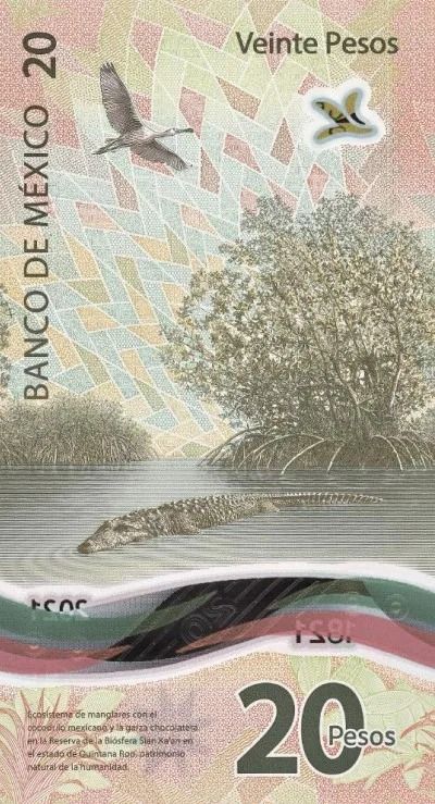 Características del nuevo billete de 20 pesos