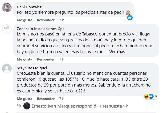 Cuenta de tacos de más de mil pesos se hace viral