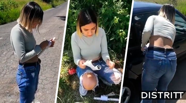 Joven abandona a su novia en carretera por infiel