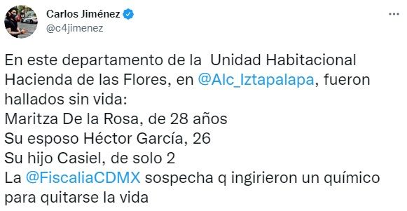 CDMX. Hallan muerta a familia en Iztapalapa; esto se sabe