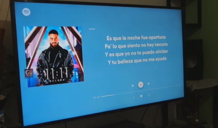 ¿Cómo activar el karaoke de Spotify en televisión?