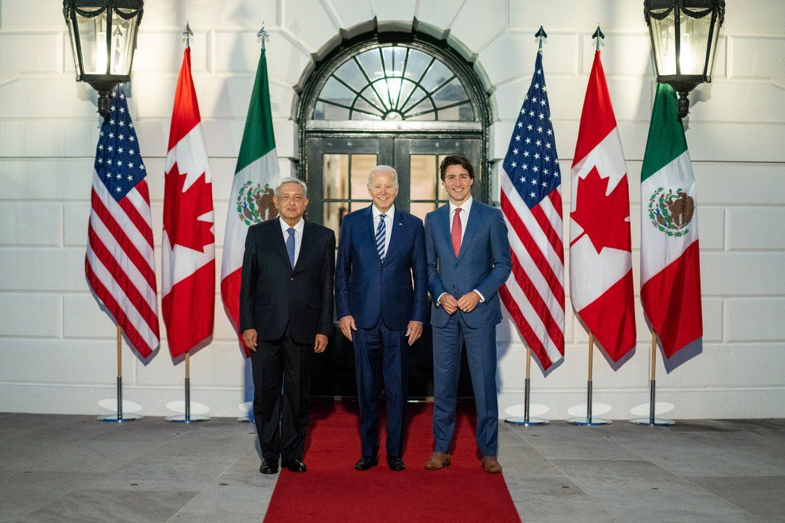 AMLO, Biden y Trudeau. Así fue cumbre en Washington |FOTOS