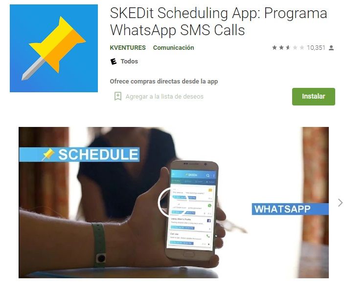 Pasos para programar un mensaje con SKEDit