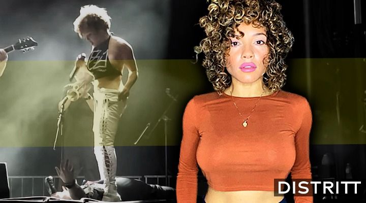 Sophia Urista. Cantante orina sobre fan en concierto |VIDEO