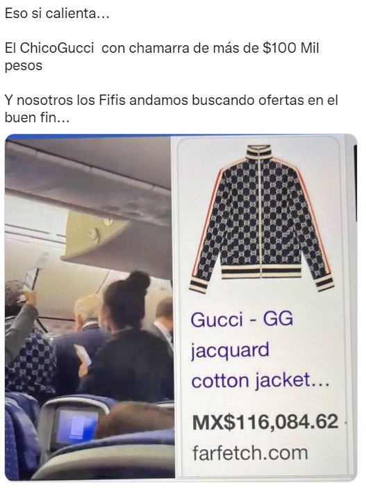 Hijo de AMLO usó chaqueta Gucci?