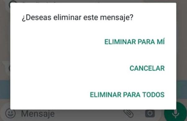 ¿Cómo borrar mensajes de WhatsApp después del tiempo límite?