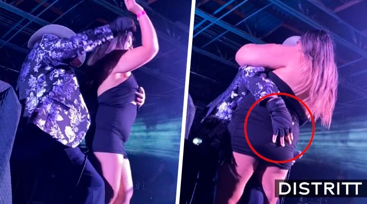 Lalo Mora vuelve a tocar a fan durante concierto |VIDEO