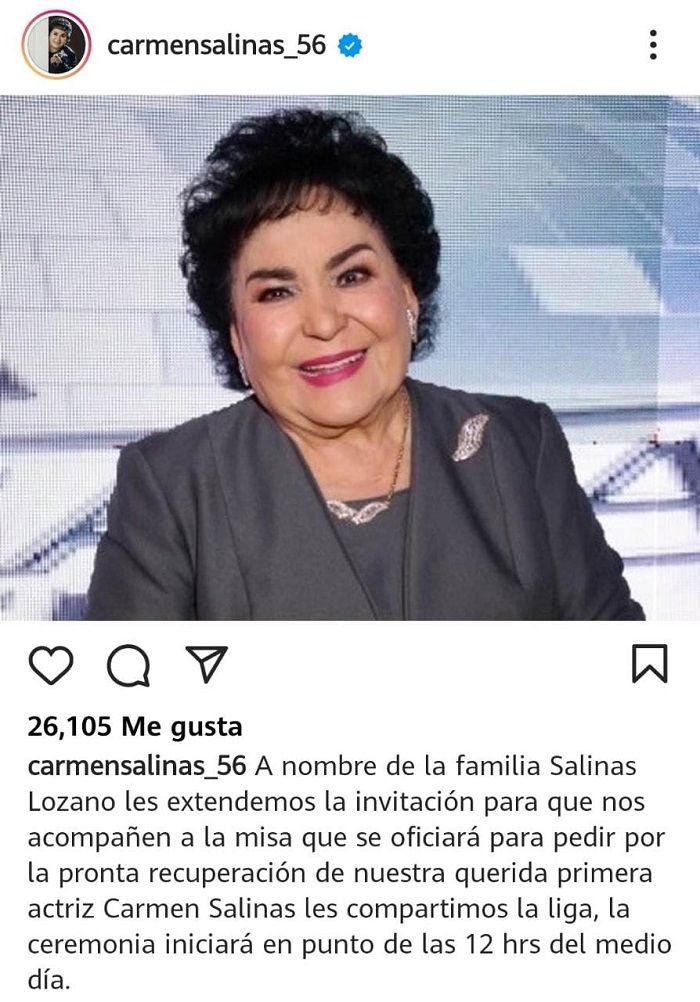 ¿De qué murió Carmelita Salinas?