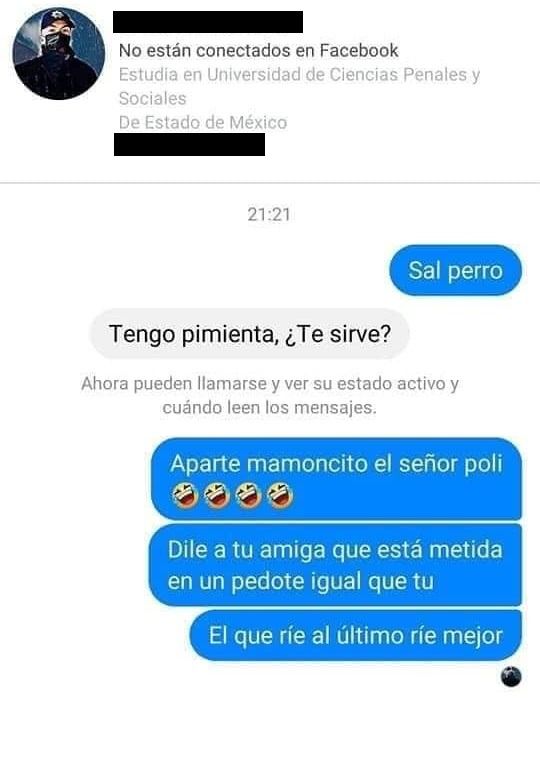 Publicaciones de supuesto policía indignan a seguidores de Benito