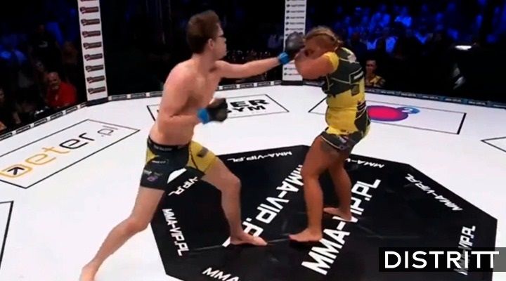 Pelea de MMA entre hombre y mujer causa polémica