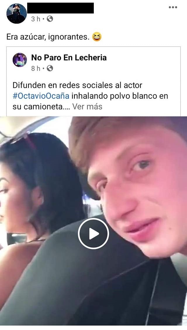 Octavio Ocaña. Indignan publicaciones de supuesto policía
