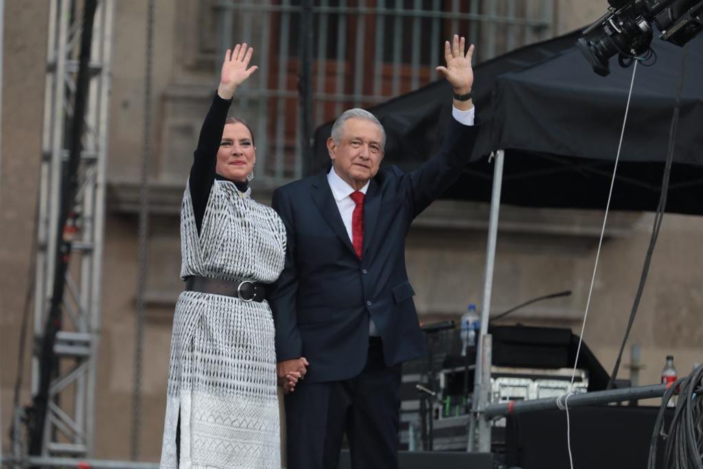 Las frases de AMLO en el Zócalo a tres años de gobierno 