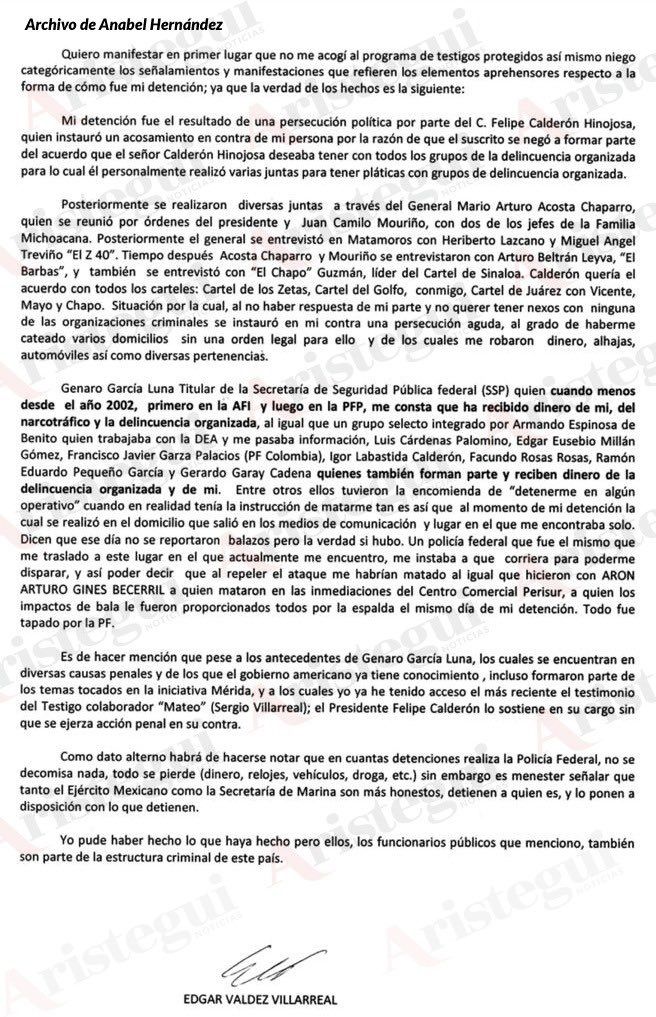 Felipe Calderón encabezaba reuniones con narcos
