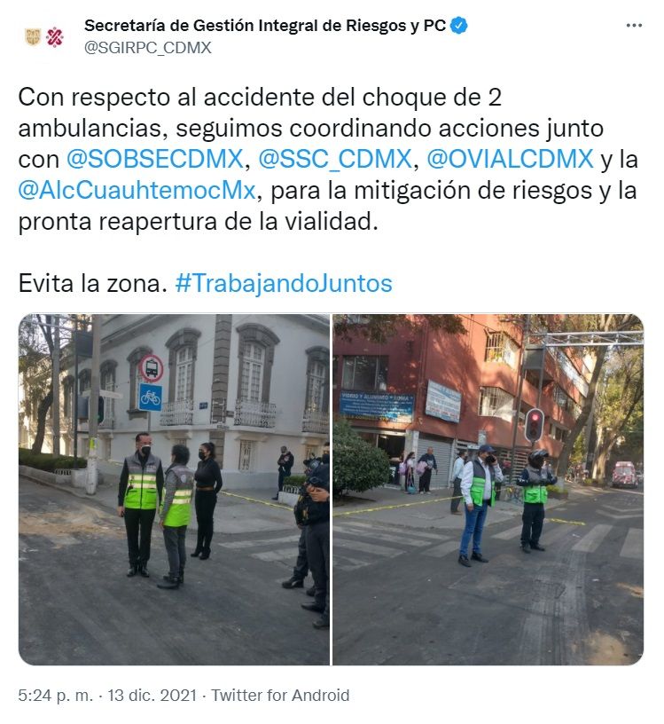 Ambulancias, un peligro para la comunidad